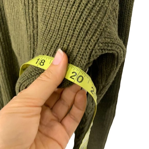 Madewell Green Thompson Pocket Pullover Boxy Knit Sweater Small - Picture 5 of 8